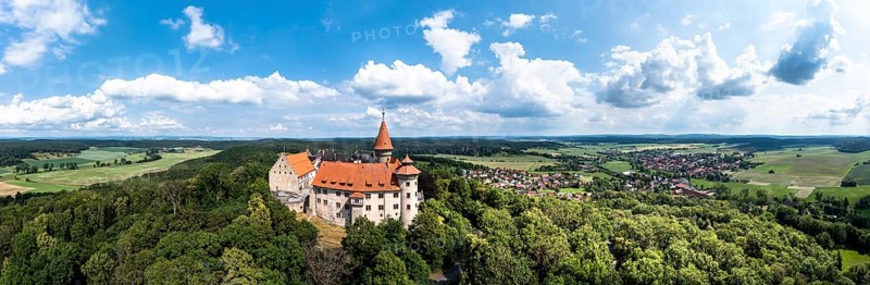 Helicopter view, Veste Heldburg