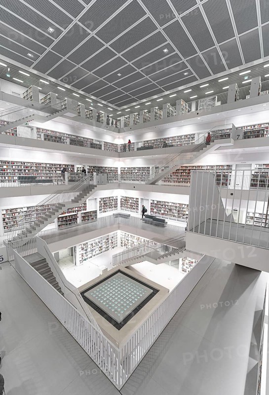 Bookshelves of the Modern Library, Architecture