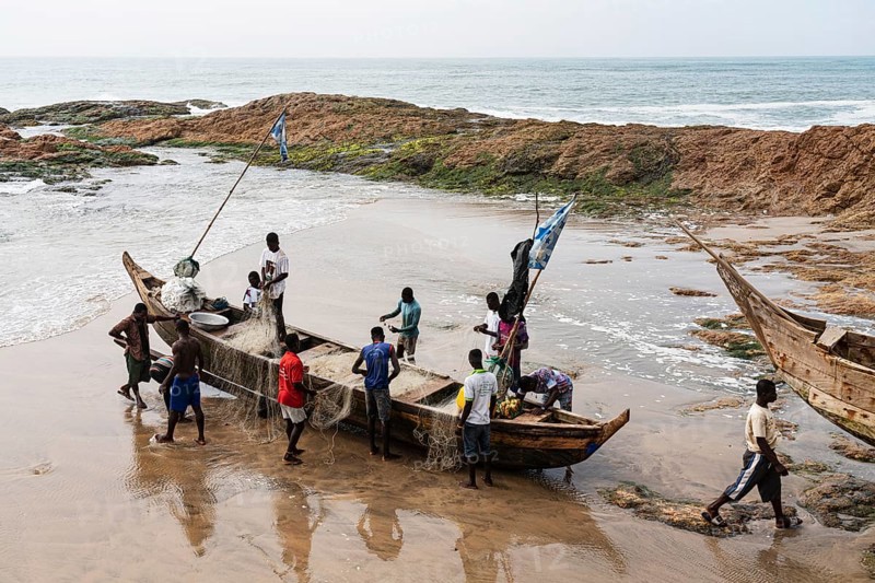 Bird's eye view, Traditional fishing boat