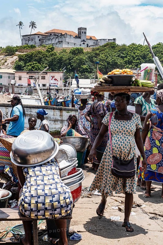 Women, fish seller