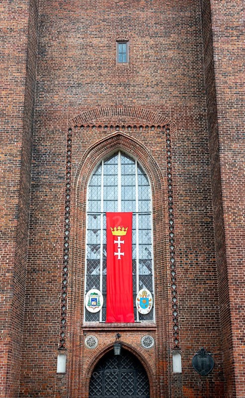 Entrance to the Catholic Church Bazylika Mariacka, Gdansk