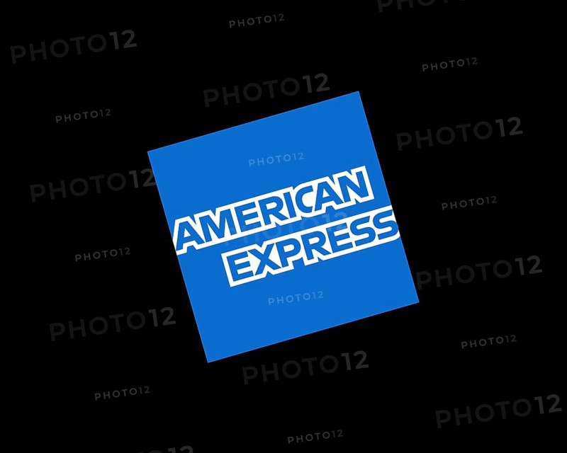 American Express, rotated logo