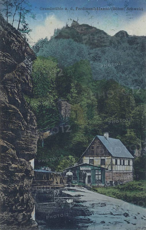 Grundmuehle in der Ferdinandsklamm, Bohemian Switzerland