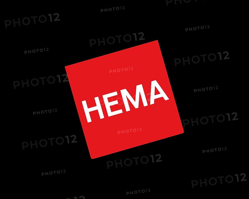 HEMA store, rotated logo