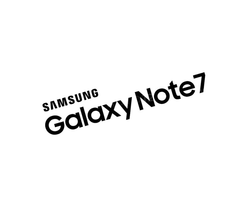 Samsung Galaxy Note 7, rotated logo