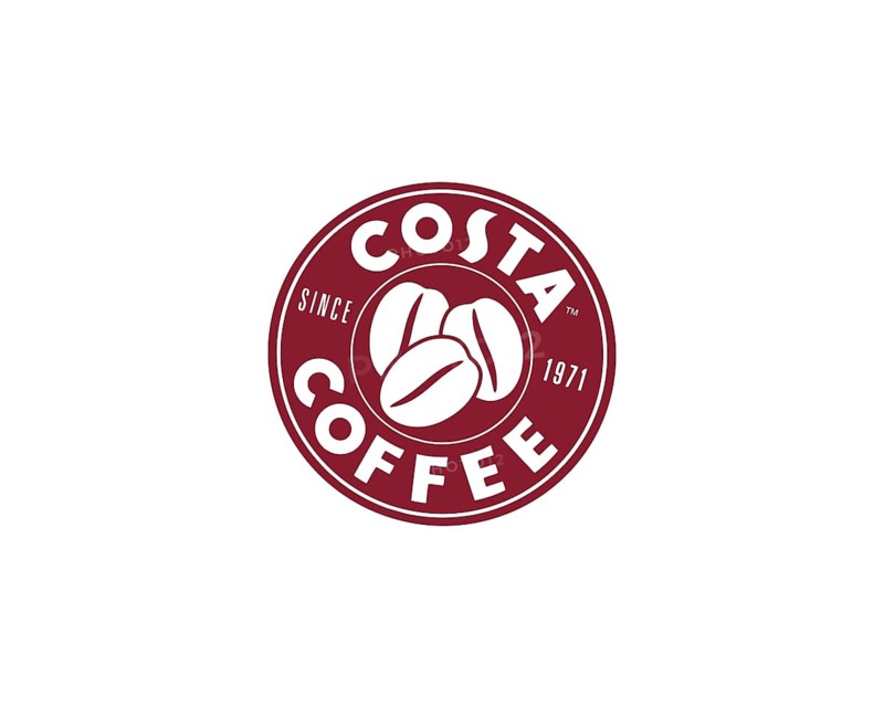 Costa Coffee, rotated logo