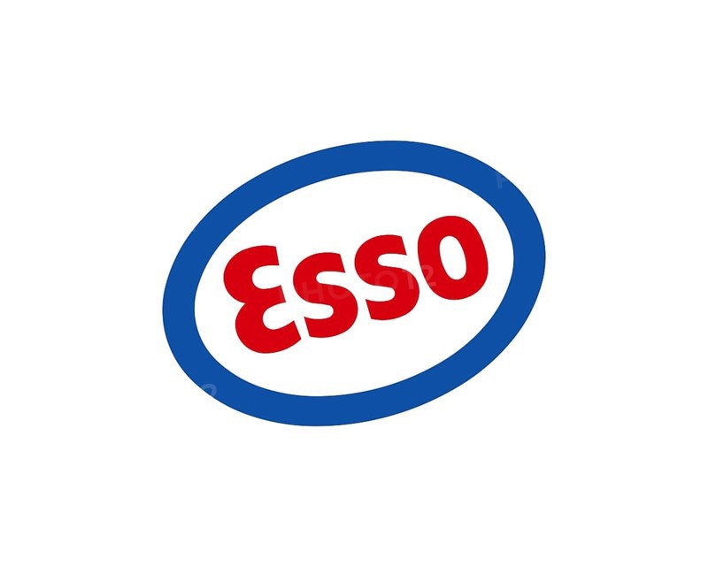 Esso, rotated logo