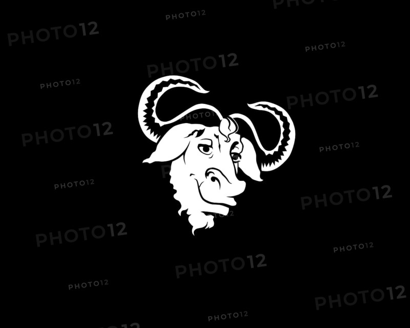 GNU C Library, rotated logo