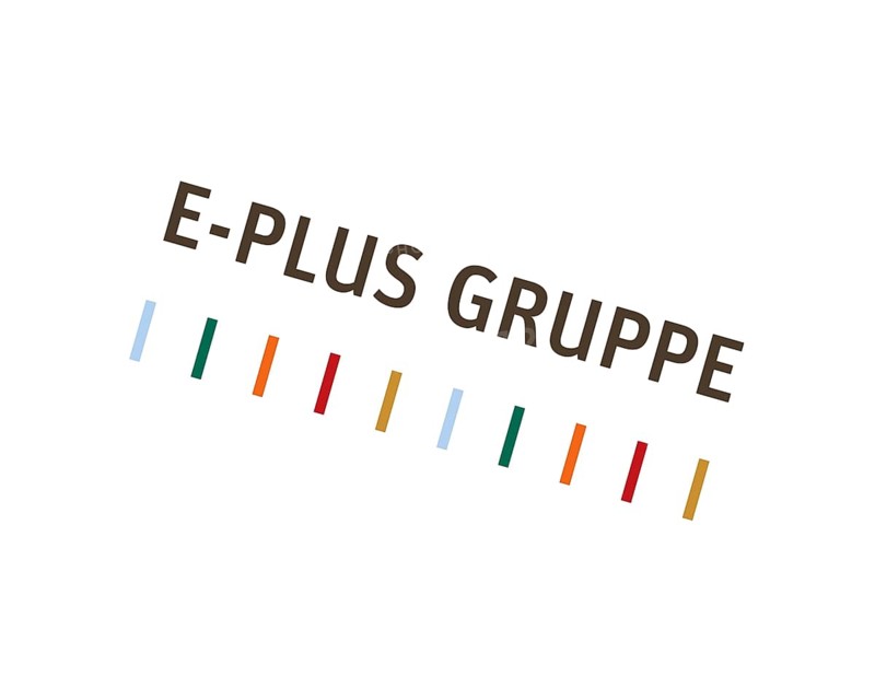 E Plus, rotated logo