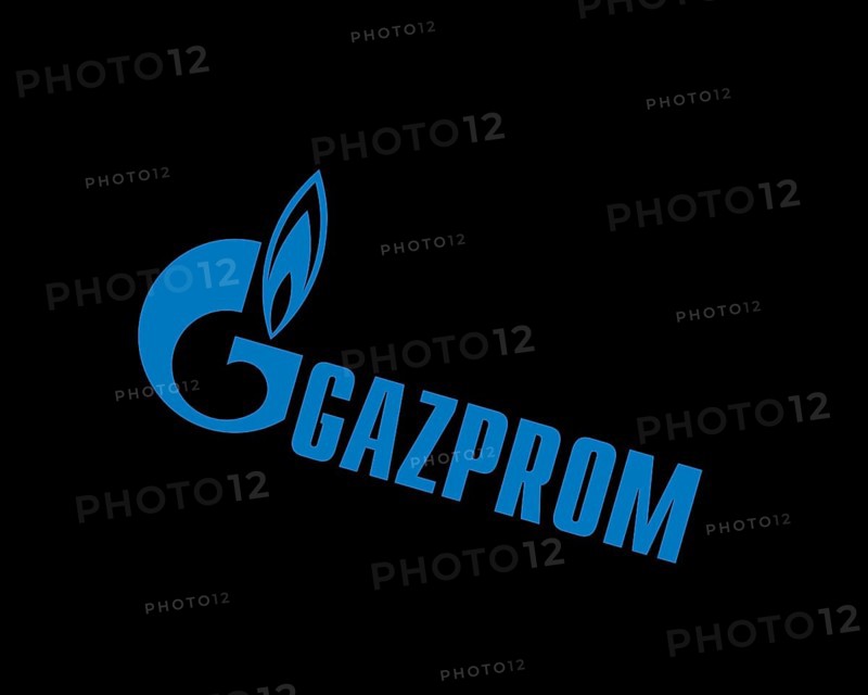 Gazprom, rotated logo