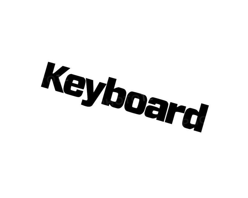 Keyboard magazine, rotated logo