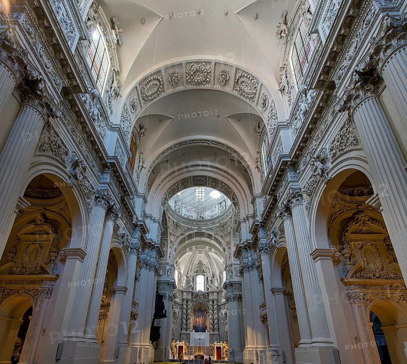 Interior design of the Theatiner Kirche am Odeonsplatz, Munich