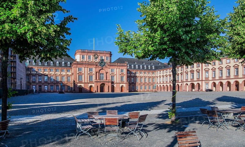 Court of Honour with main portal of the Residence Palace, Mannheim