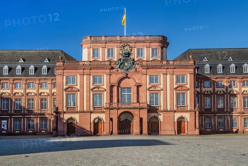 Main portal at the courtyard of honour of the Residenzschloss, Mannheim