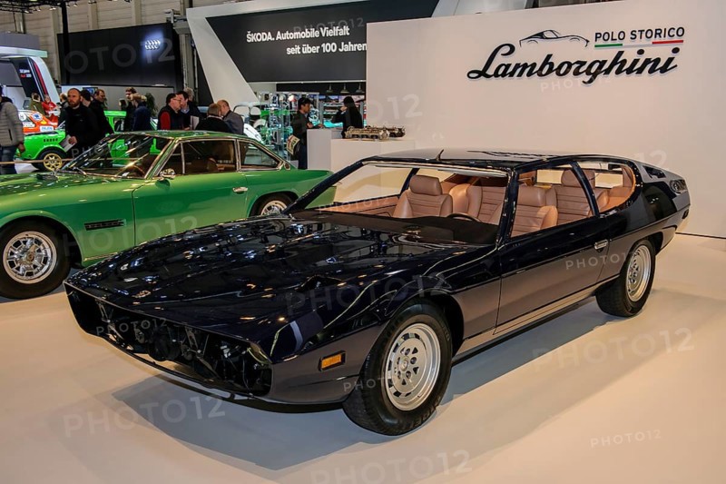 Historic classic sports car Classic Car Lamborghini Espada four-seater coupe, first four-seater from Lamborghini