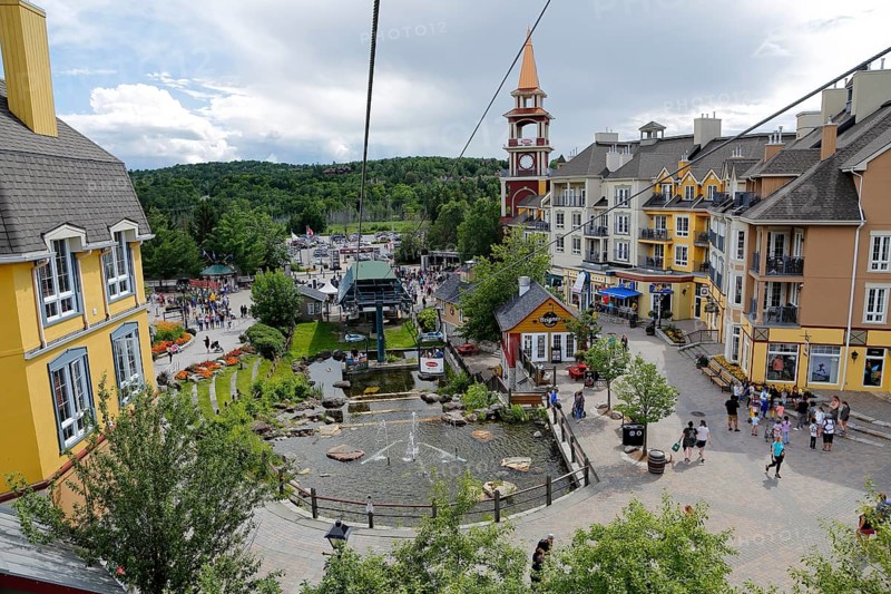Cable car in the Village of Mont Tremblant, Laurentian Region