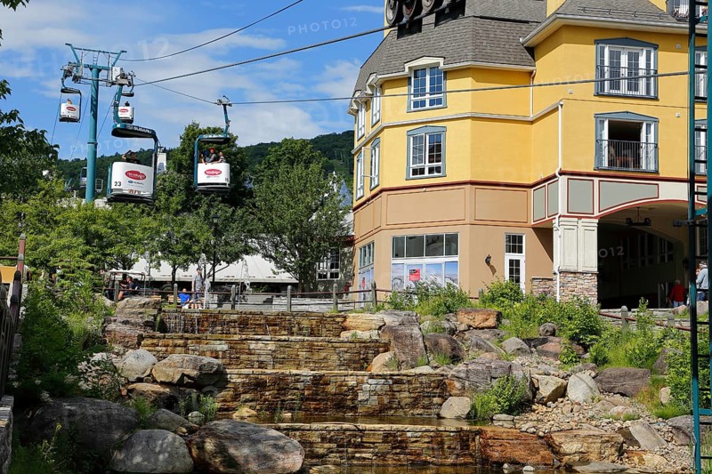 Cable car in the Village of Mont Tremblant, Laurentian Region