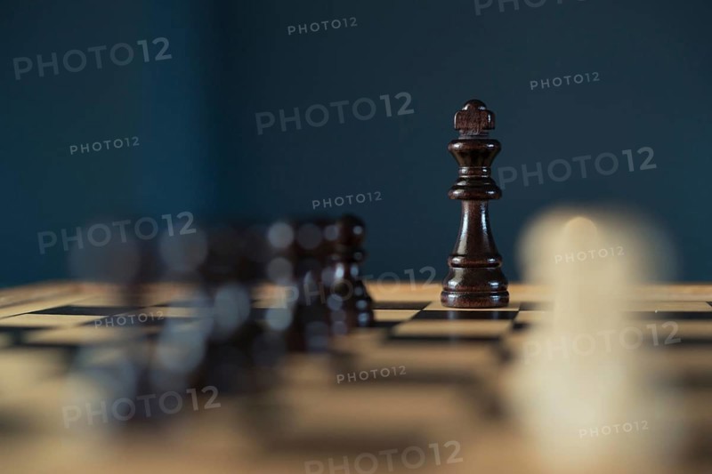 Chess set, wooden pieces