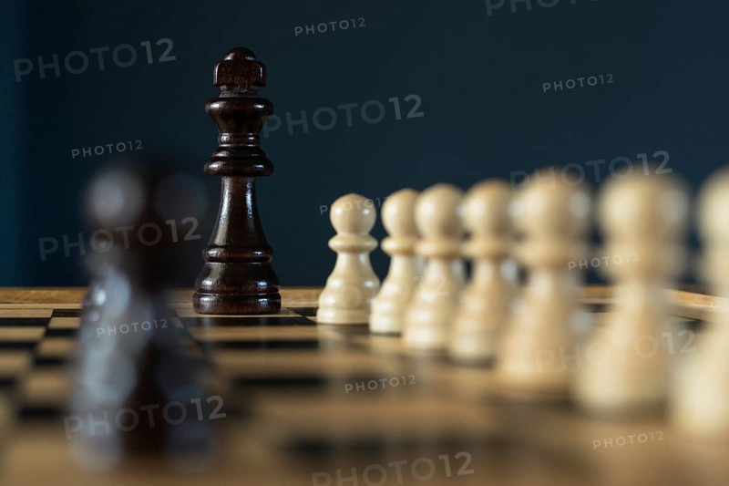 Chess set, wooden pieces