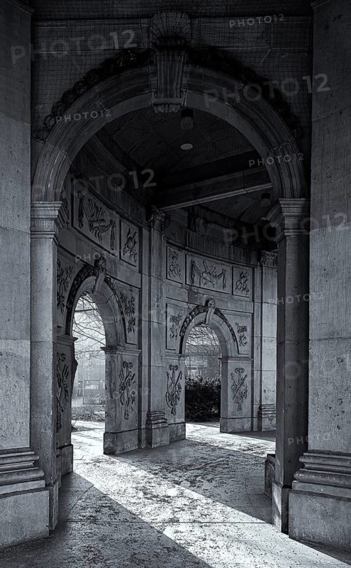 Black and white, baroque Spittelkolonnaden