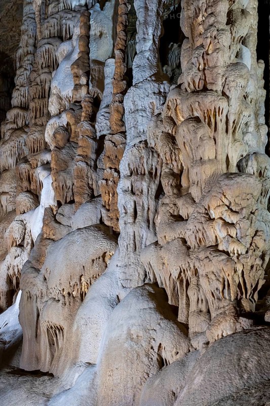 Stalactites in the Katerloch stalactite cave