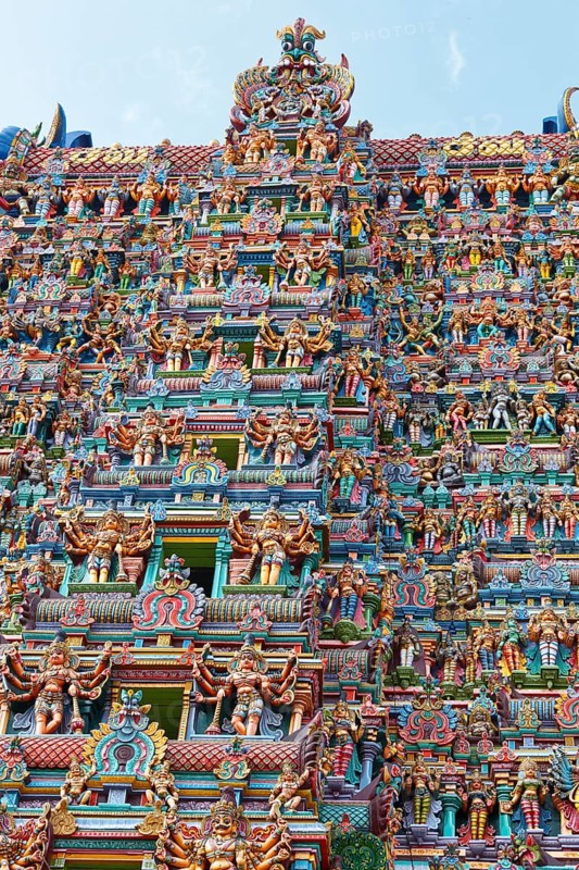 Hindu temple gopura
