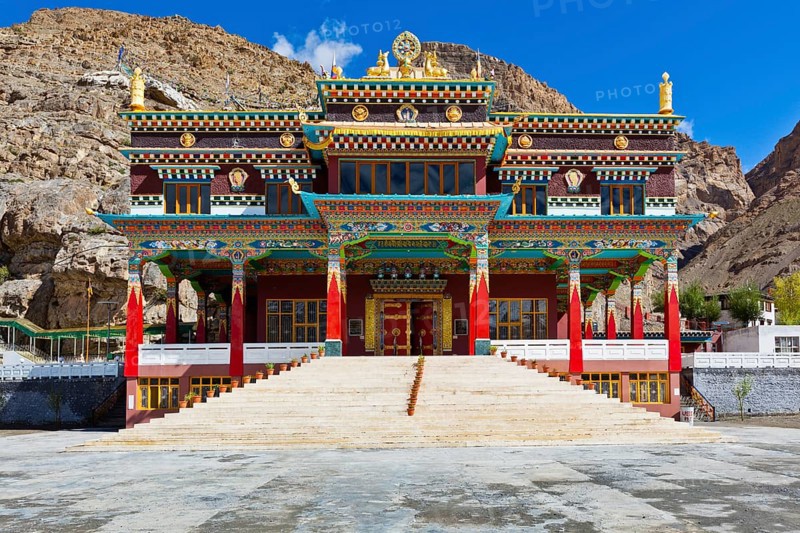 Buddhist monastery in Kaza. Spiti Valley
