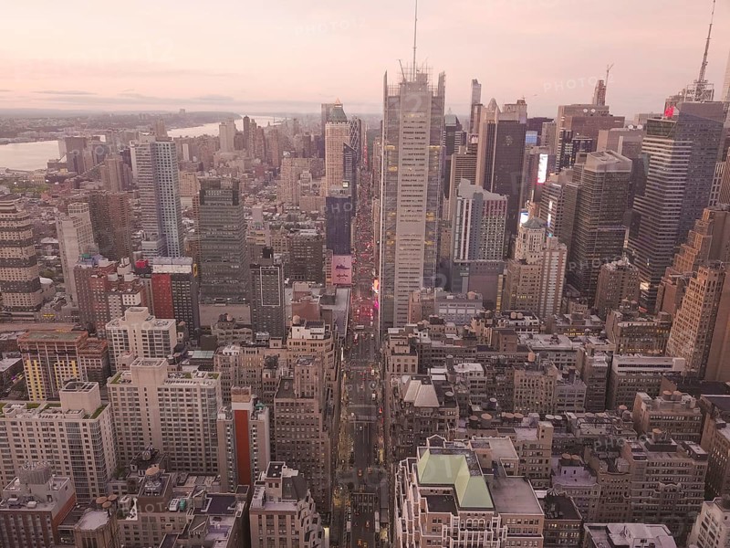 Aerial View in the heart of Manhattan
