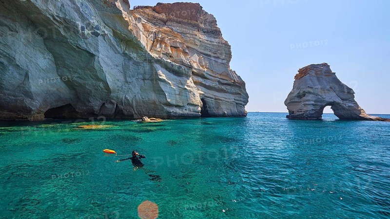 Divers in the water