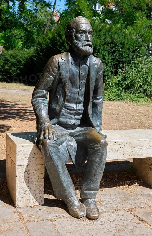 Ernst Abbe Bronze Statue by Klaus-Dieter Locke