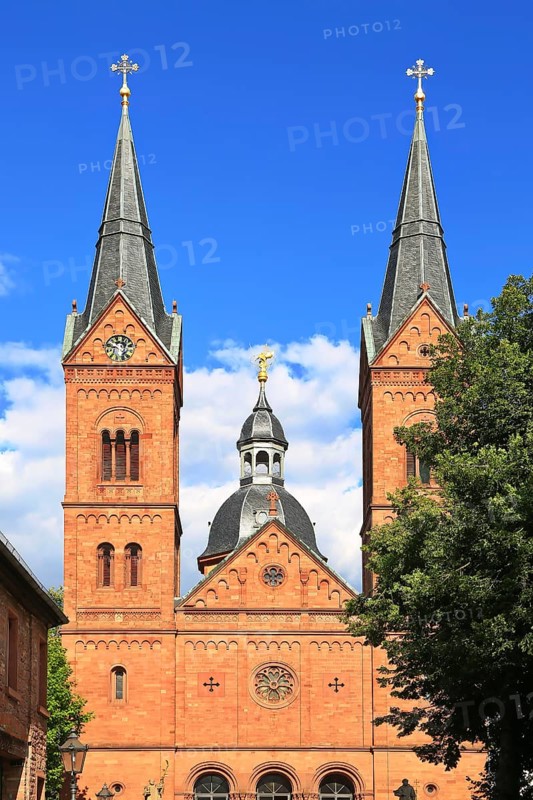 Seligenstadt Monastery with the Basilica of Seligenstadt St. Marcellinus and St. Peter. Seligenstadt