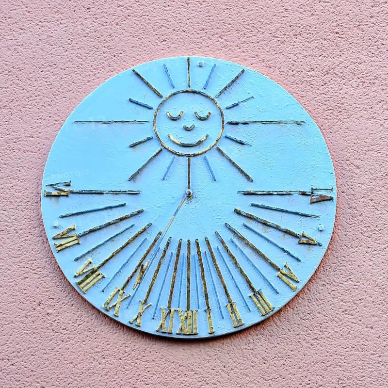 Sundial In Seligenstadt. Seligenstadt