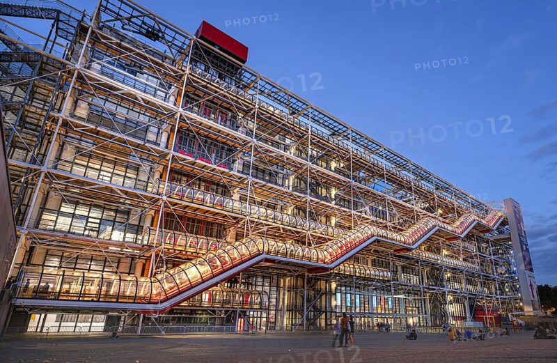 Centre Georges Pompidou Building by night