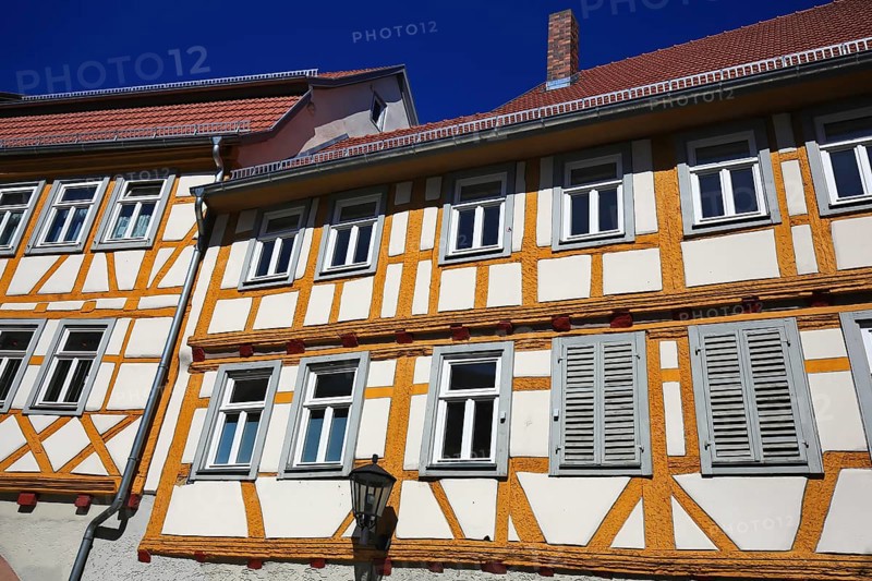 Old historic half-timbered house in Tauberbischofsheim