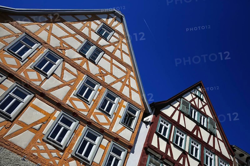 Old historic half-timbered house in Tauberbischofsheim