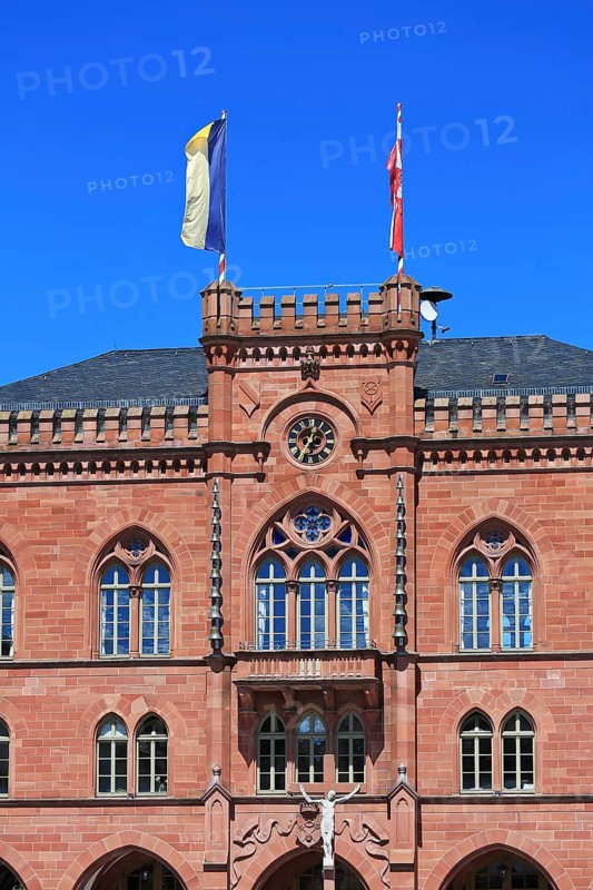Old historic town hall in Tauberbischofsheim