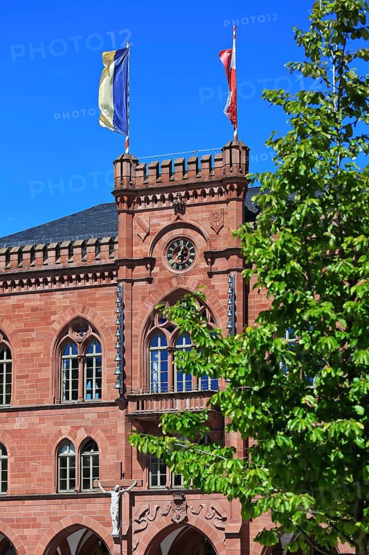 Old historic town hall in Tauberbischofsheim