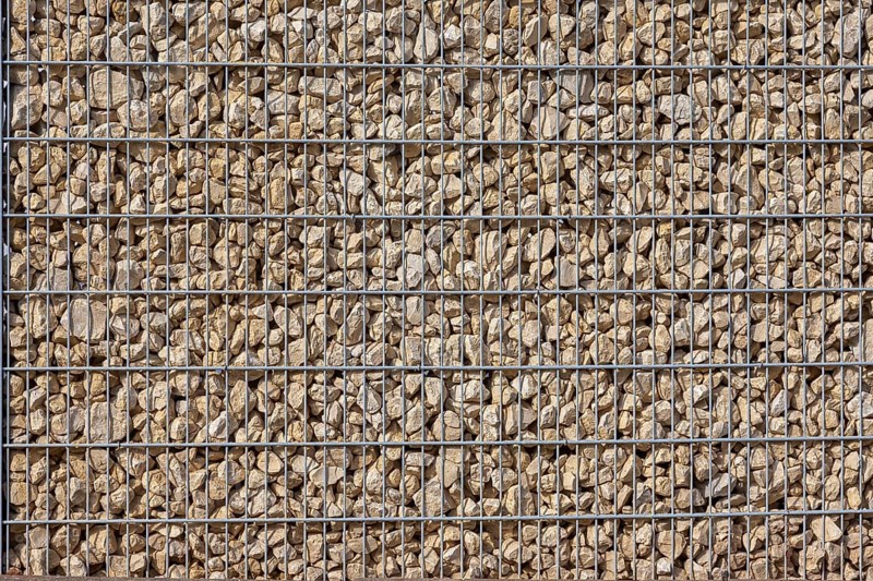 Gabion filled with stones