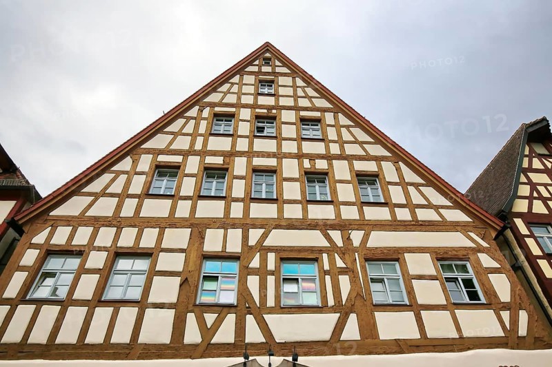 Historic half-timbered house in Schwabach. Schwabach
