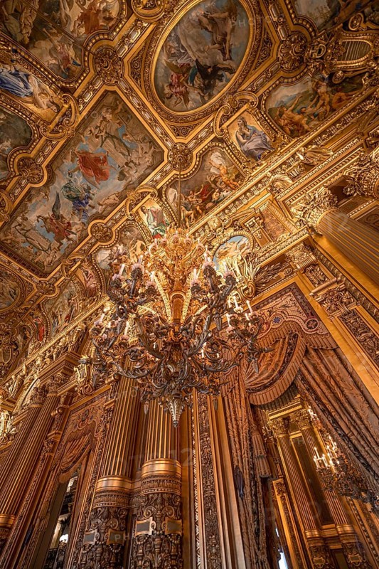 Interior design of the Opera Garnier