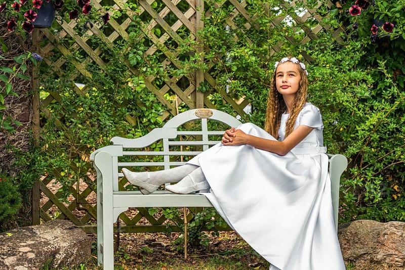 First Holy Communion of Little Girl