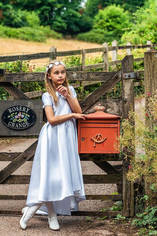 First Holy Communion of Little Girl
