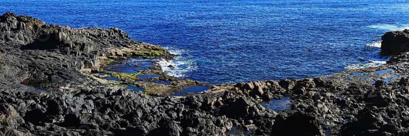 El Bufadero a hissing and spouting waterhole. La Garita