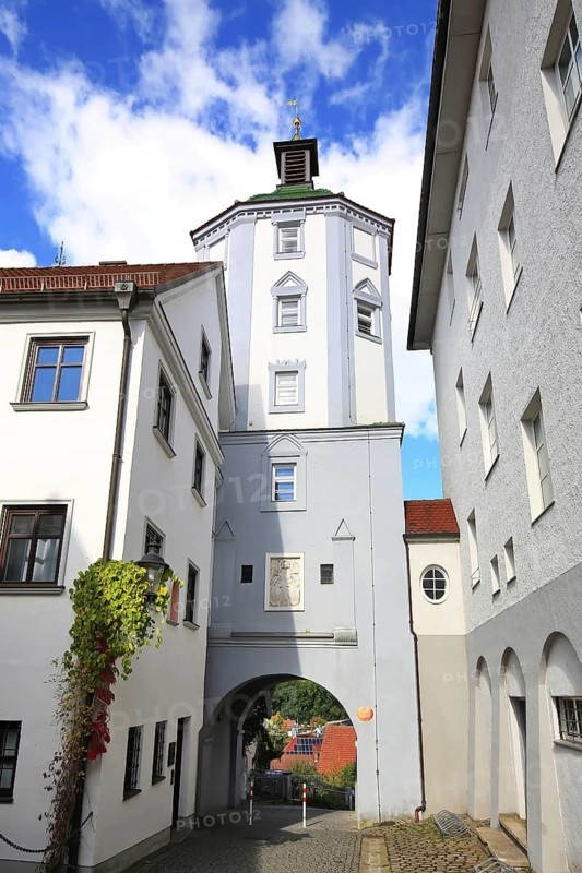 The Kuh Tor in the centre of Guenzburg. Guenzburg