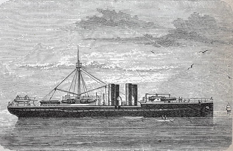 Armoured corvette SMS Sachsen was the type ship of the Sachsen class named after her