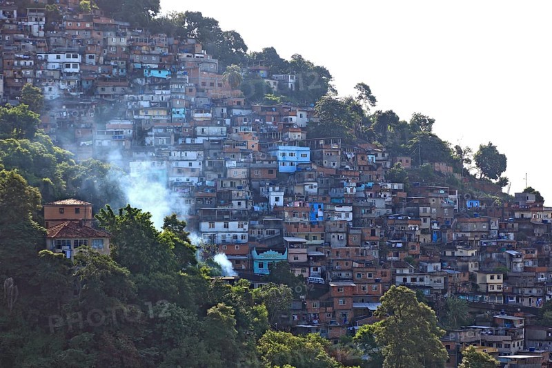 View of the favelas between Santa Teresa and Centro