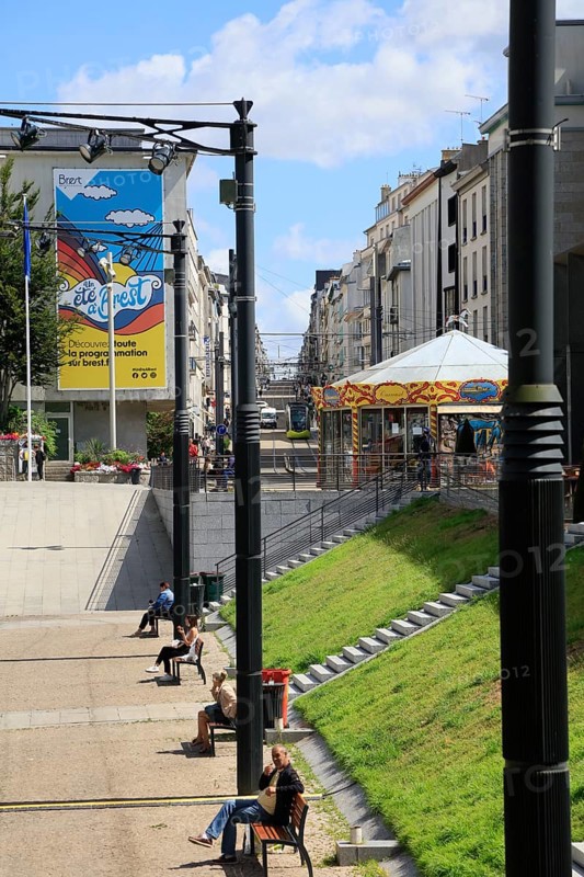 Place de la Liberte with Town Hall Mairie