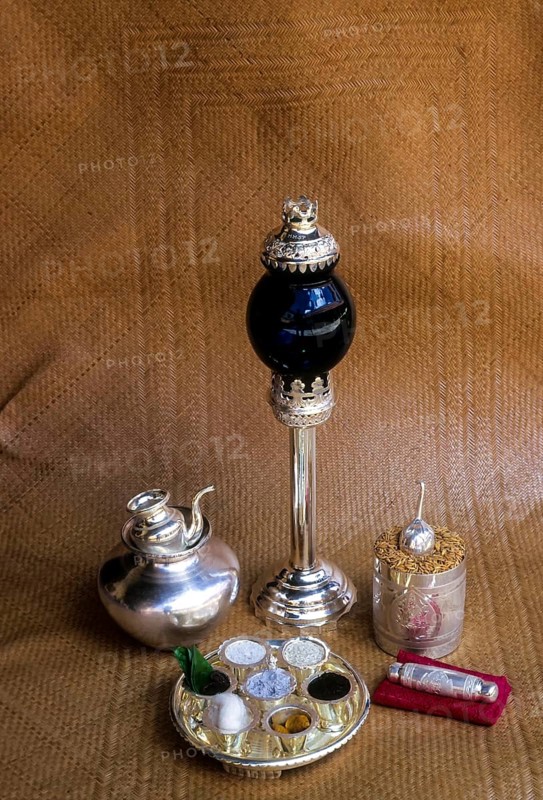 Silver articles reflect the splendid workmanship of the Chettinad Silversmiths used in Nattukottai Chettiars Nagarathar wedding
