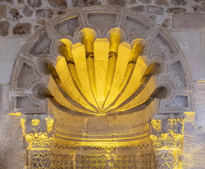 Detail from Mihrab of Kubettin Ilgazi Tomb in Mardin