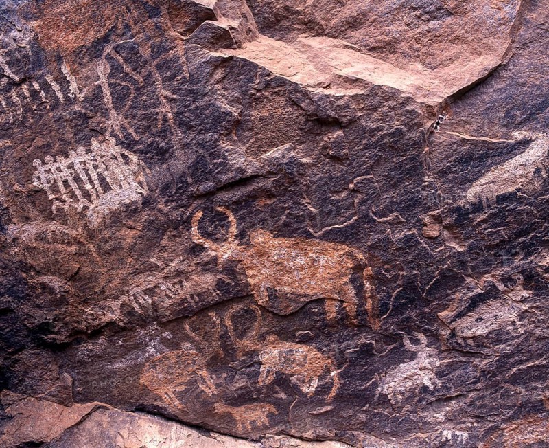 Pre historic rock paintings at Porivarai in Karikkiyur near Kotagiri